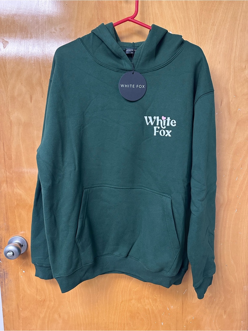 White Fox Boutique Dark Green Logo Hoodie